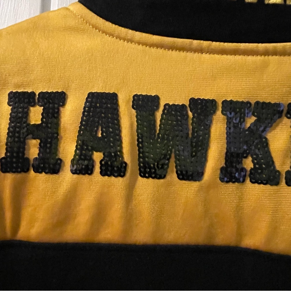 VS. PINK IA Hawkeyes bling 1/4 zip pullover X-small EUC - Picture 8 of 10